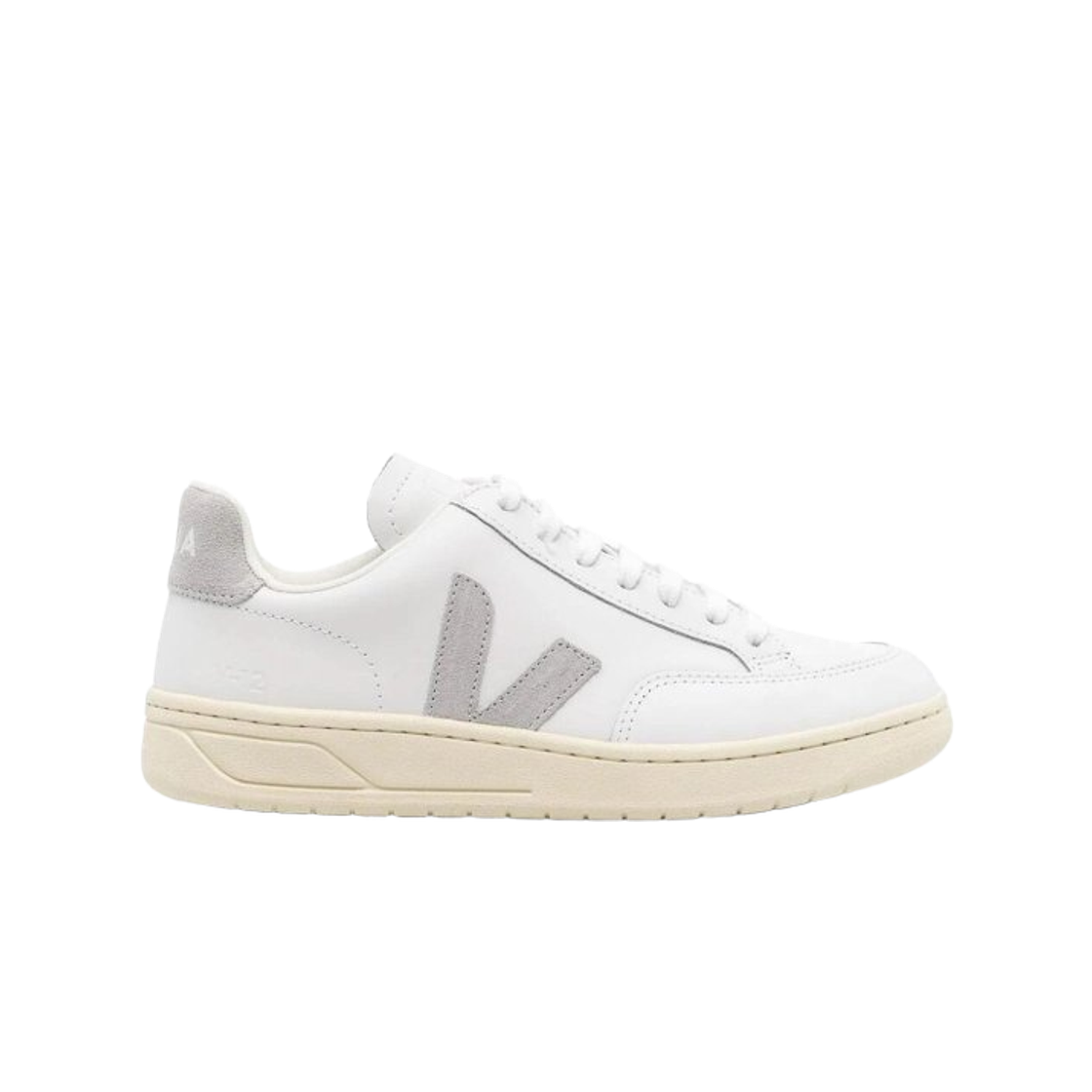 베자 V-12 레더 화이트 라이트 그레이(Veja V-12 Leather White Light Grey)