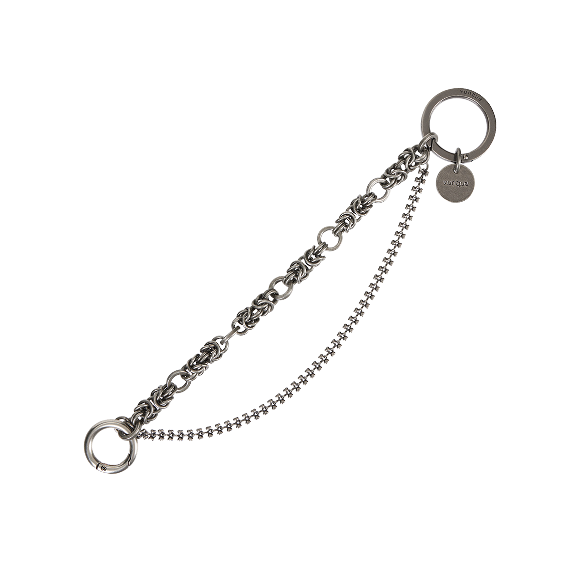 분크 더블 웨이브 메탈 체인 매트블랙(vunque Double Wave Metal Chain Matte Black)