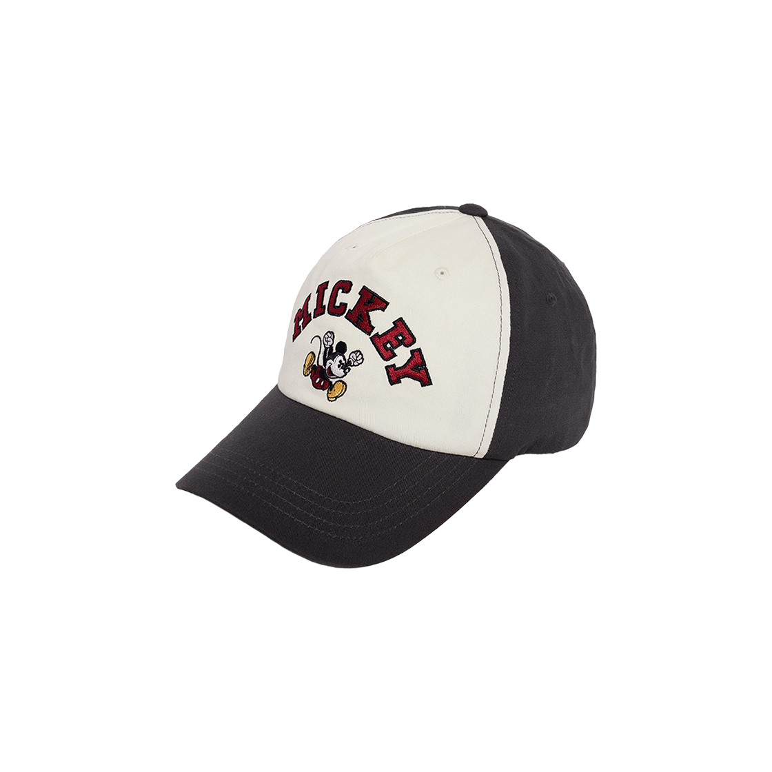 베루툼 컬러 블록 바이오 워싱 캡 (미키 마우스) 차콜 레드(VERUTUM BC228B Color Block Bio Washing Cap (Mickey Mouse) Charcoal Red)