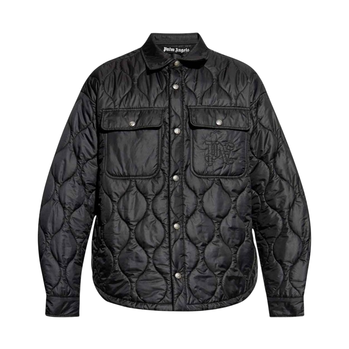 팜엔젤스 클래식 로고 100gr 오버셔츠 - 블랙(Palm Angels Classic Logo 100gr Overshirt - Black)