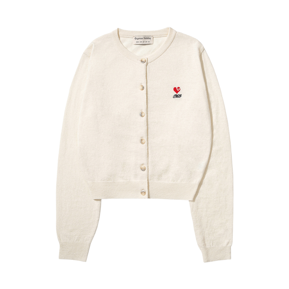 익스프레스 홀리데이 메리노 울 블렌드 크롭 가디건 아이보리(Express Holiday Merino Wool Blend Crop Cardigan Ivory)