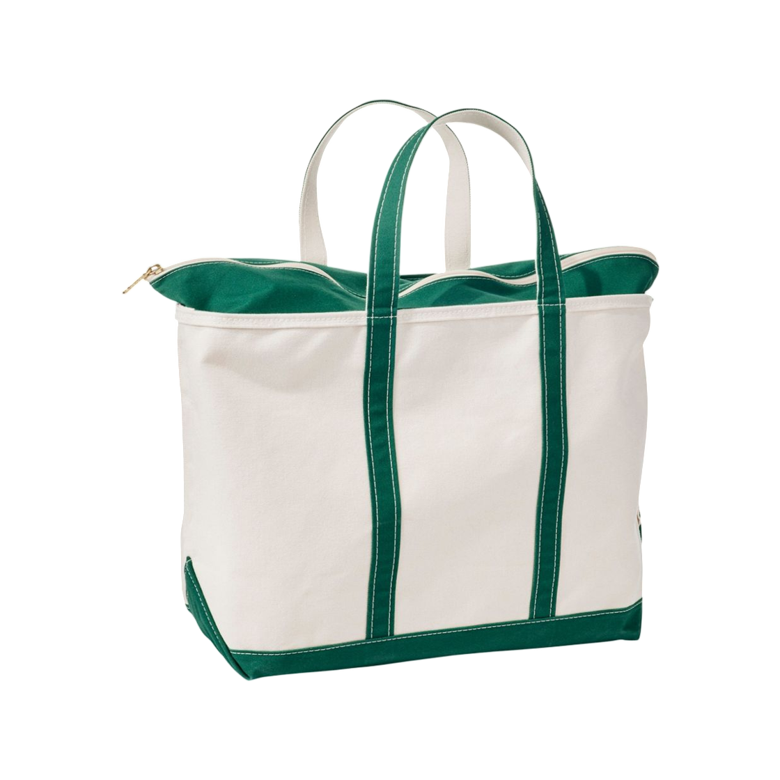 엘엘빈 집 탑 보트 토트백 라지 다크 그린(L.L.Bean Zip Top Boat Tote Bag Large Dark Green) - 1