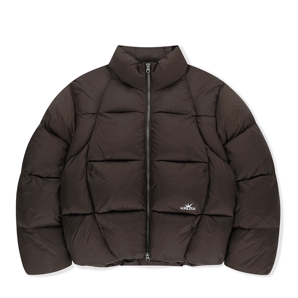 SL253OOWHS01BR [트리플적립]SUNLOVE Toray Slice Down Jacket Brown