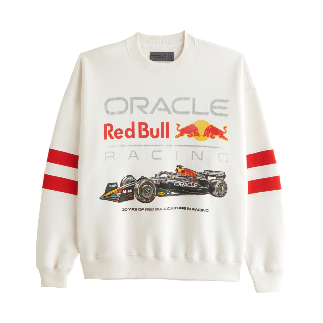 레드 불 레이싱 x 아베크롬비 앤 피치 그래픽 크루 스웨트셔츠 라이트 샌드(Red Bull Racing x Abercrombie & Fitch Graphic Crew Sweatshirt Light Sand)