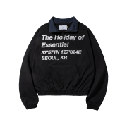 Express Holiday Holiday Essential Half Zip Up Black