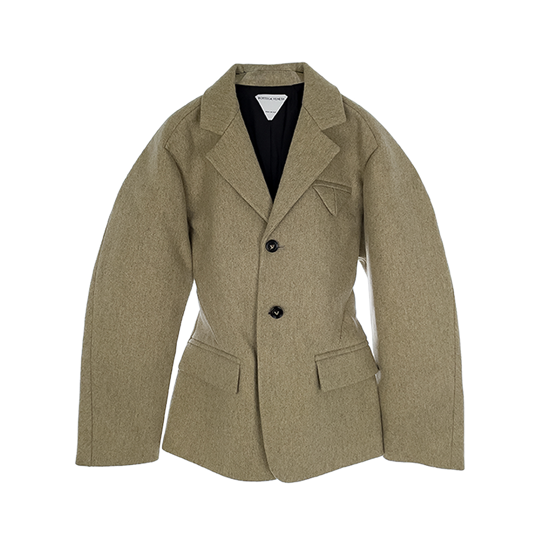 IT6I7OWNBH9D Bottega Veneta Balloon Fit Jacket 40 Stone Green (5ET1958)
