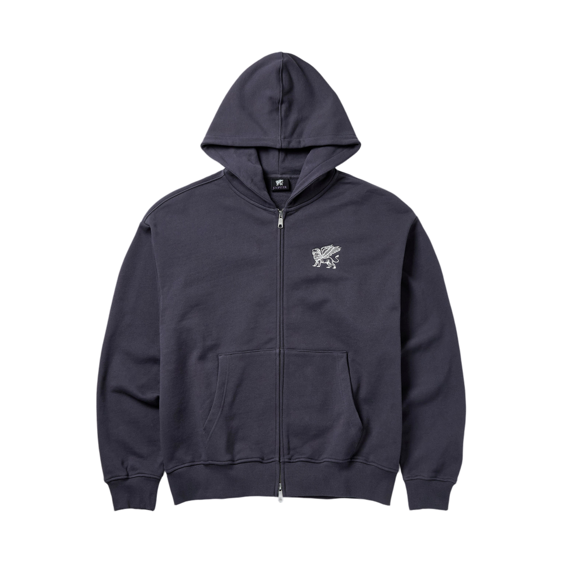 주피터 풀집 로고 후드 차콜(Joopiter Full-Zip Logo Hoodie Charcoal)