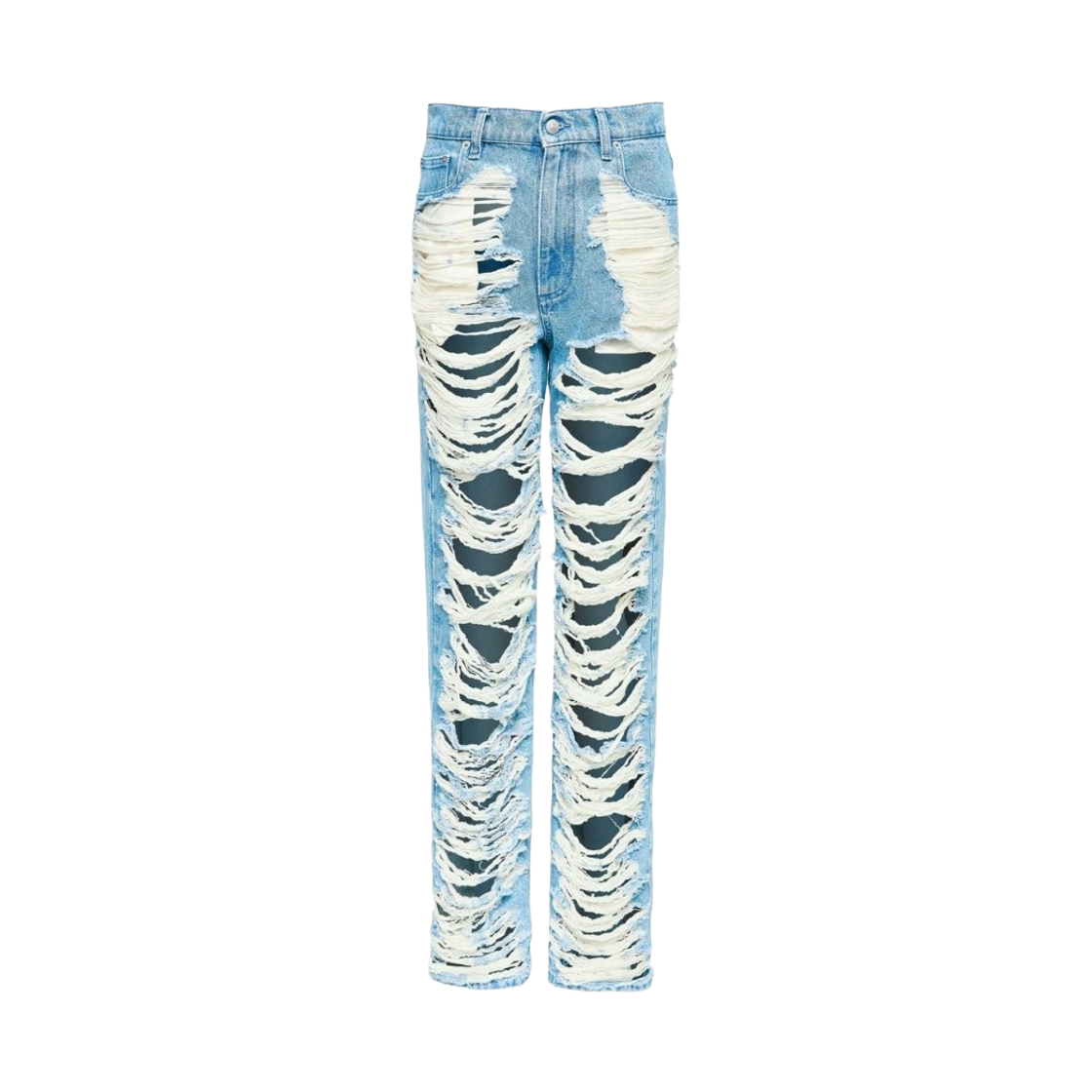 S62LB0199M30018962 (W) MM6 Maison Margiela Denim Cotton Jeans Light Blue