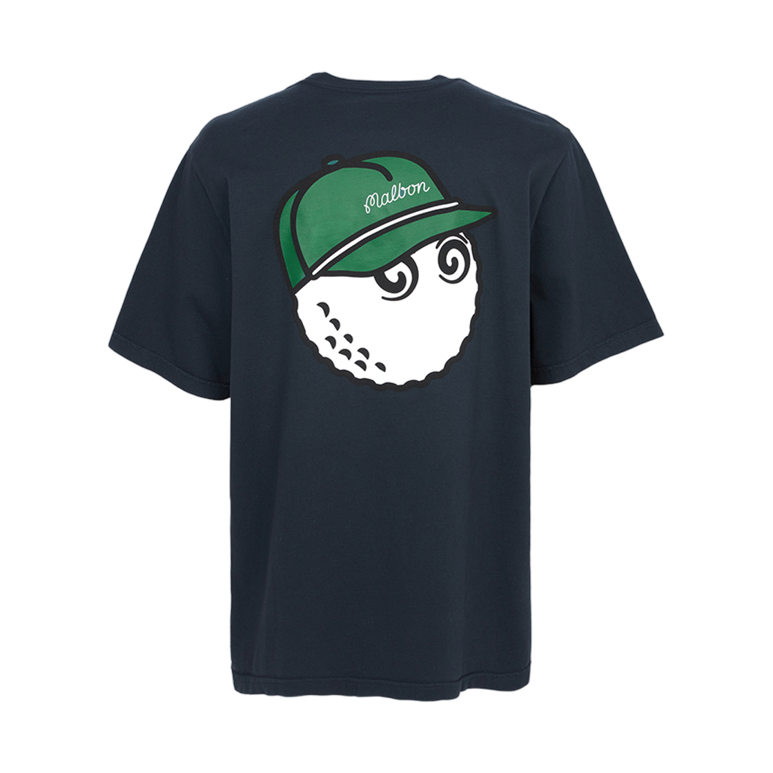 말본골프 숏 슬리브 티 셔츠 네이비(Malbon Golf Short Sleeve T Shirt Navy)