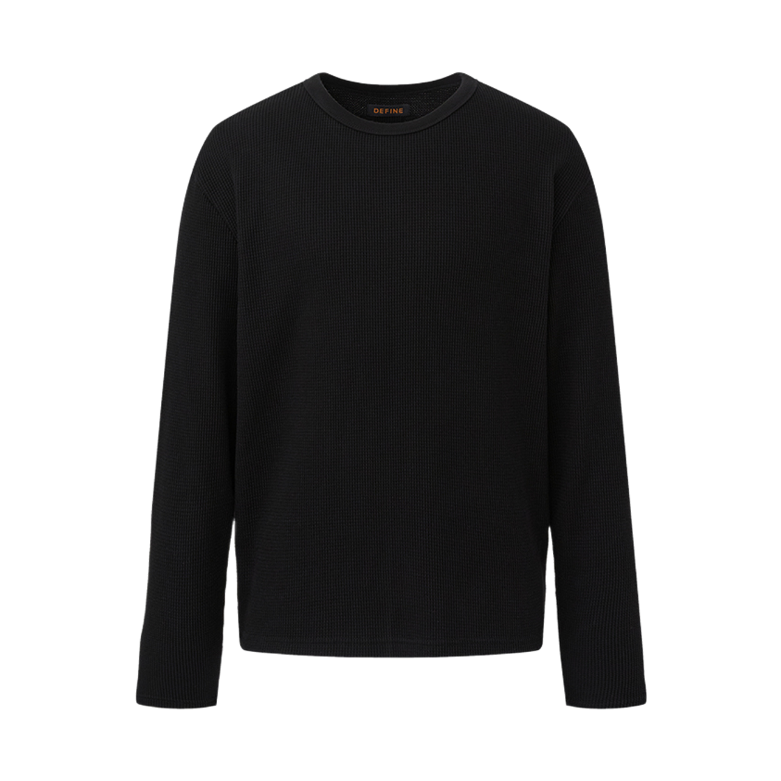 디파인 베이스 와플 롱슬리브 블랙(DEFINE Base Waffle Long Sleeve Black)