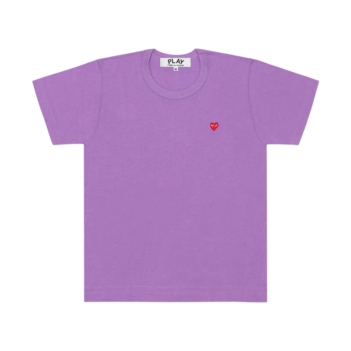 AZ-T313-051-4 (W) Play Comme des Garcons Small Red Heart T-Shirt Purple
