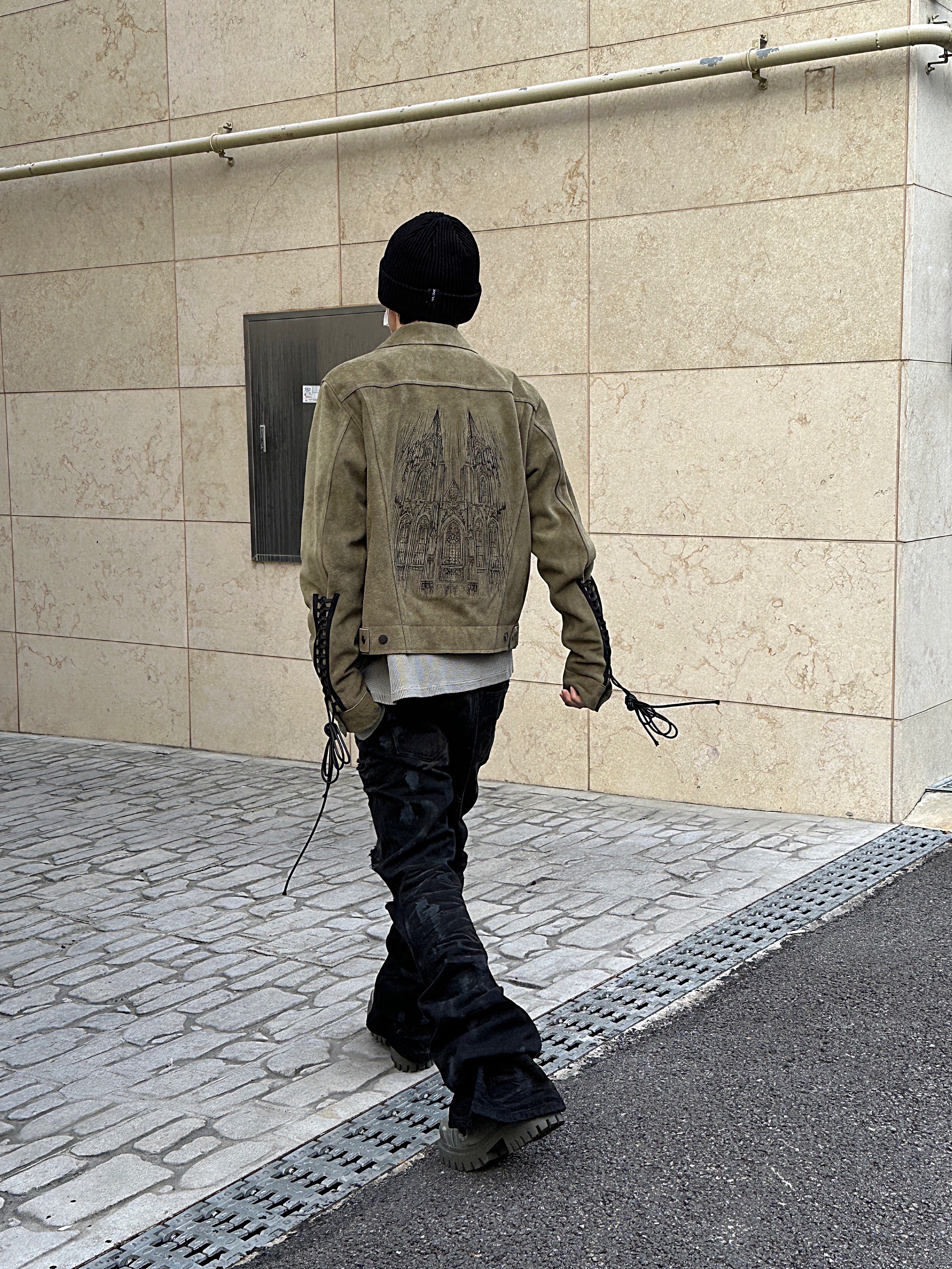 Stussy 8 Ball Studded Belt Raw Cowhide Hair, Undermycar Mu.77 Anti Fxxking Logo Play Brush Washed Thermal Long Sleeve Sand 착용 스타일 - 6