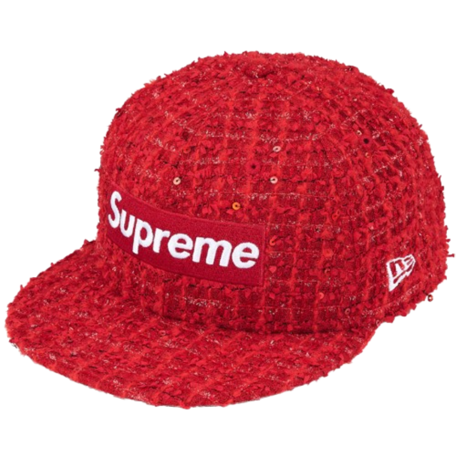 - Supreme Boucle Box Logo New Era Red - 25FW