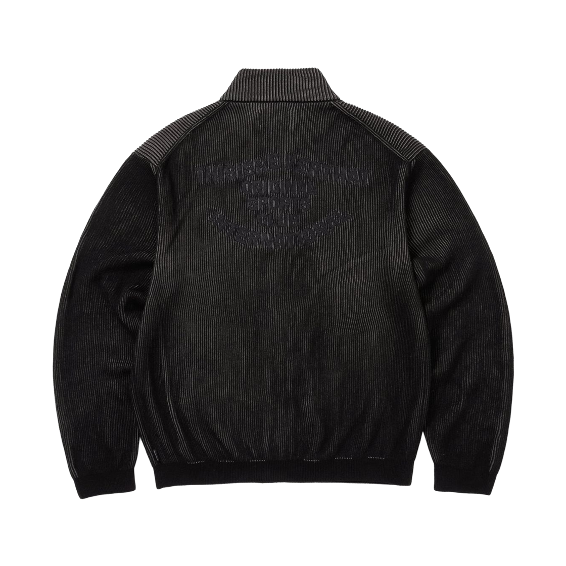디스이즈네버댓 풀 집 가디건 블랙(Thisisneverthat Full Zip Cardigan Black) - 2
