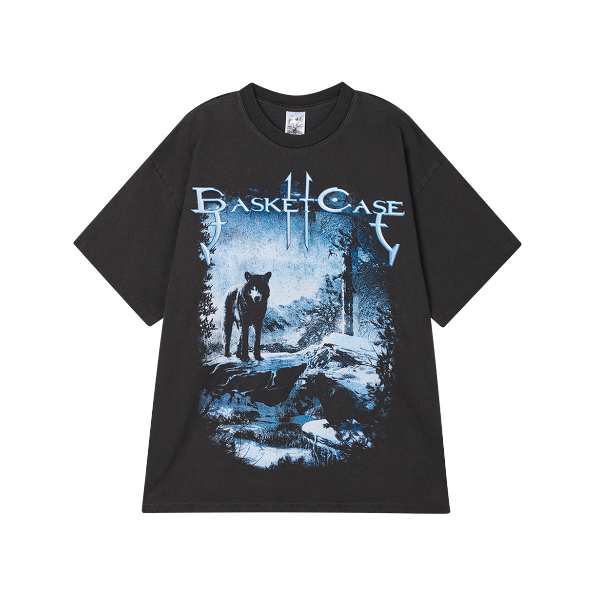 바스켓케이스 존1:17 티셔츠 빈티지 블랙 - 25FW(Basketcase John1:17 T-Shirt Vintage Black - 25FW)