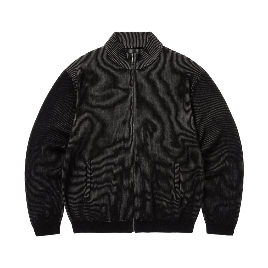 디스이즈네버댓 풀 집 가디건 블랙(Thisisneverthat Full Zip Cardigan Black) - 1