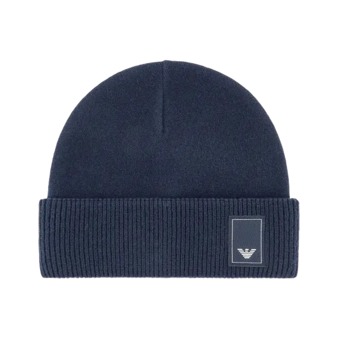 EM000431AF10401UB118 Emporio Armani Wool Blend Beanie Navy Blue