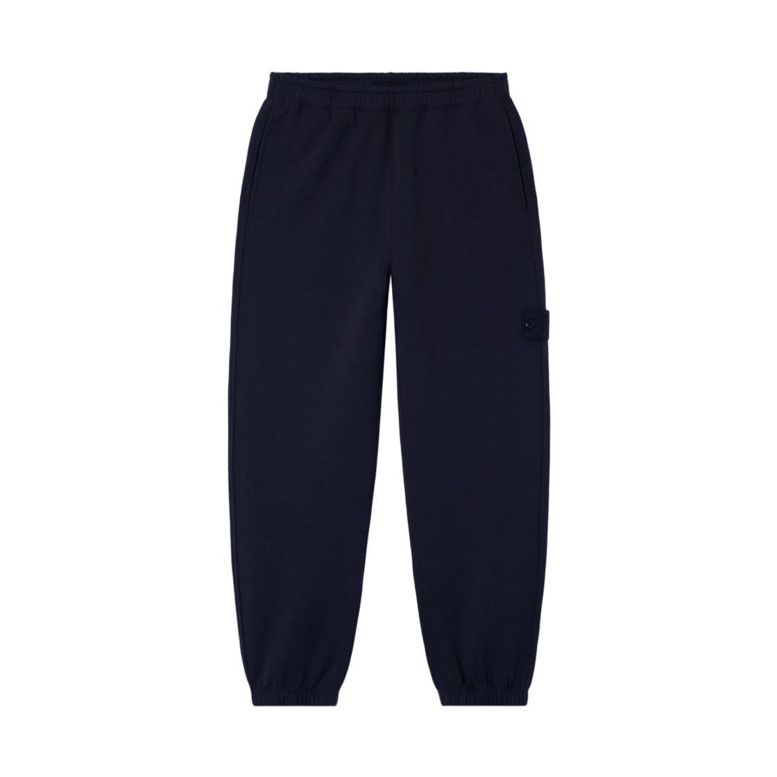 스톤 아일랜드 6200009 코튼 울 플리스 스톤 아일랜드 고스트 레귤러 핏 조거 스냅 포켓 앤 엘라스티케이티드 웨이스트밴드 네이비 블루 - 25FW