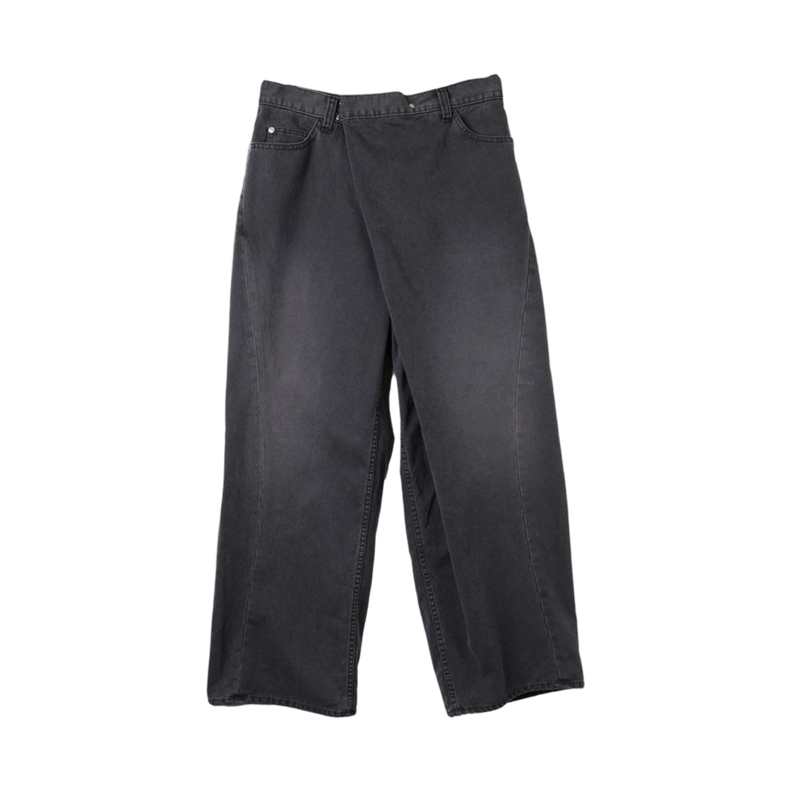 지에다 오버 랩 치노 팬츠 블랙(Jieda Over Wrap Chino Pants Black)