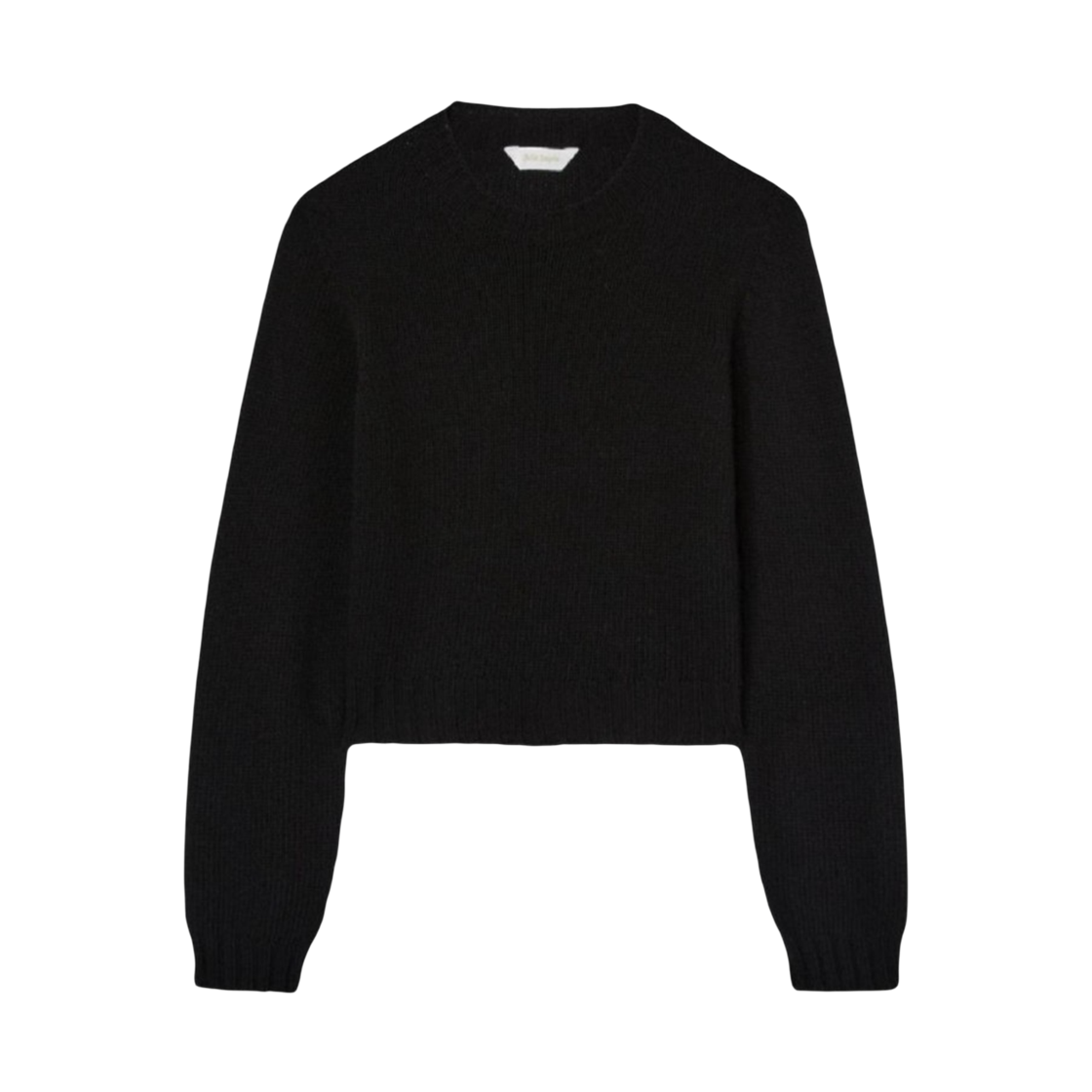 P7WWMD299 Palm Angels Curved Logo Sweater - Black