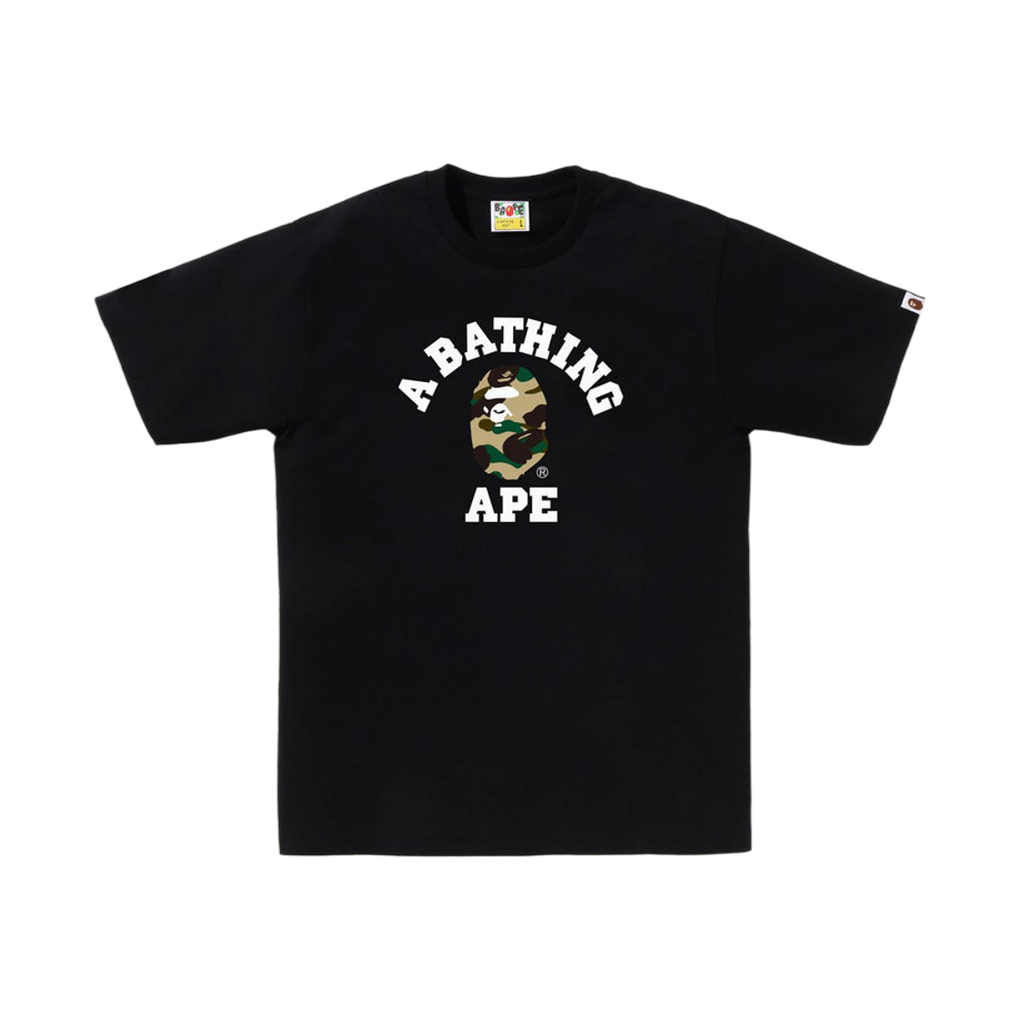 - BAPE 1st Camo College T-Shirt Black Yellow
