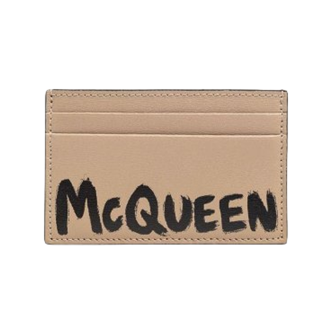 알렉산더 맥퀸 그래피티 카드 홀더 베이지(Alexander McQueen Graffiti Card Holder Beige)