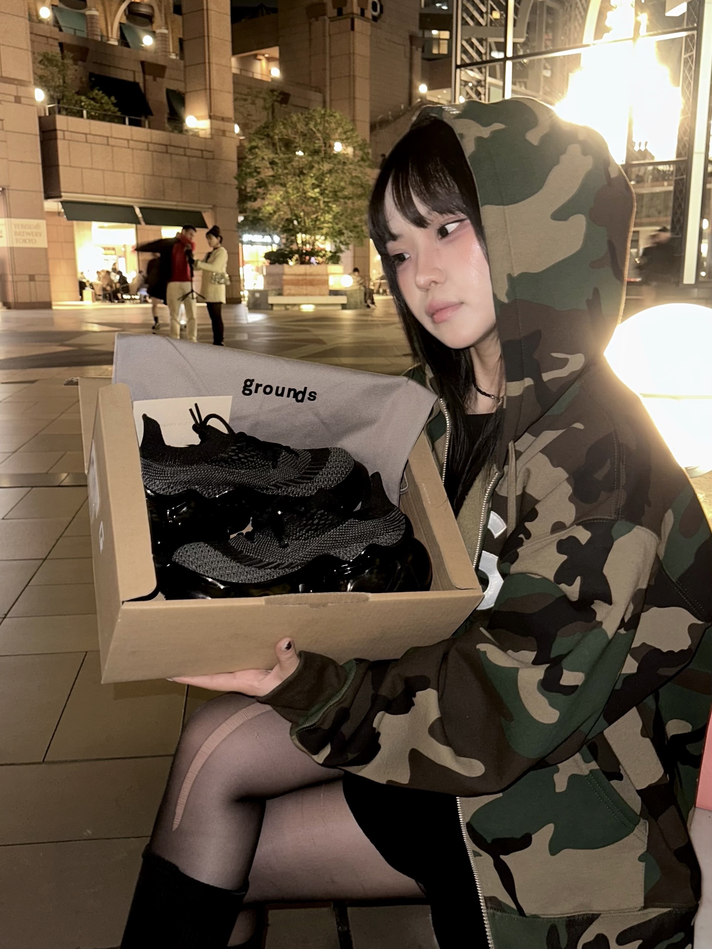 Grounds Moopie Nazca Black Black, Supreme S Logo Zip Up Hooded Sweatshirt Woodland Camo - 25FW 착용 스타일 - 1