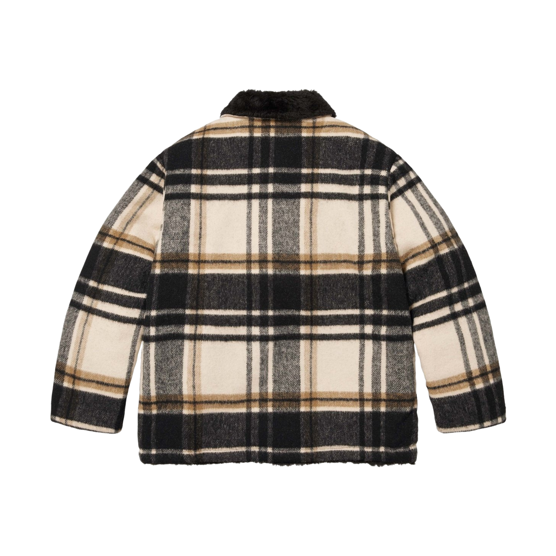 슈프림 플레이드 카 코트 크림 - 25FW(Supreme Plaid Car Coat Cream - 25FW) - 2
