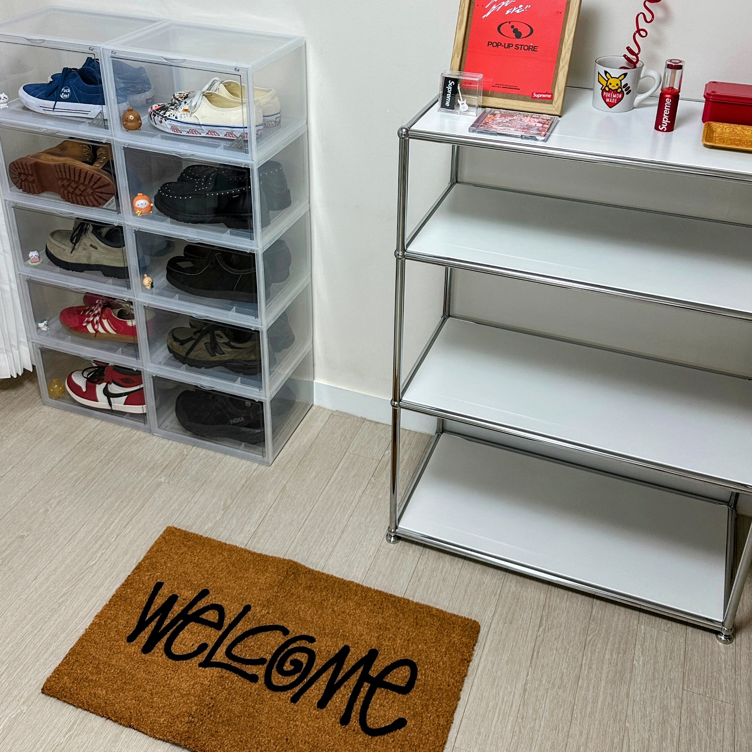 Stussy Welcome Mat Cocoa 착용 스타일