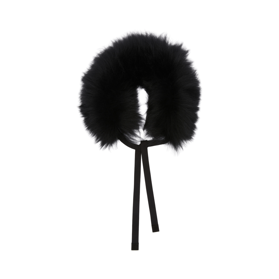 AGRESTE-005 (W) Max Mara The Cube Agreste Fur Hood Trim Black