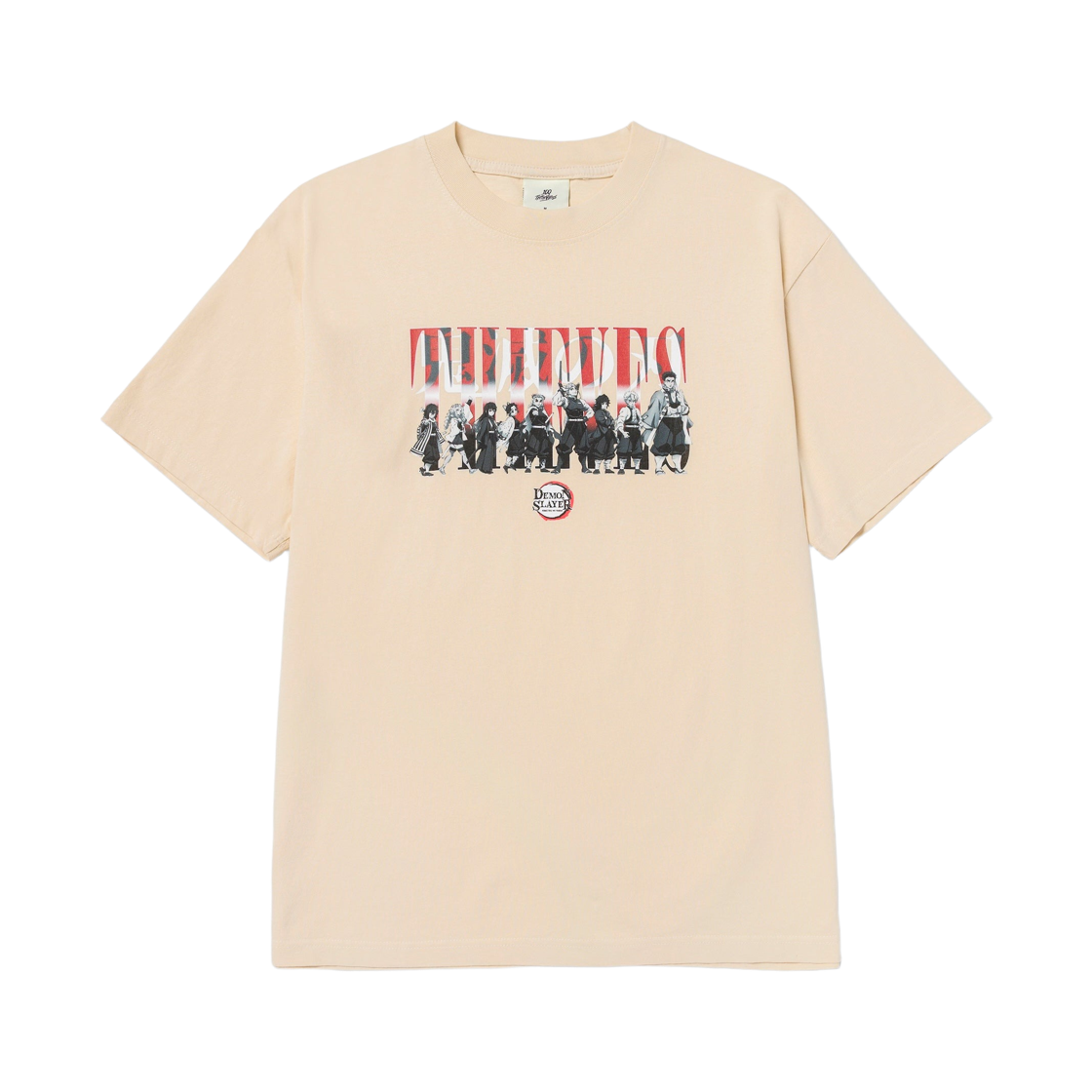 100씨브즈 × 귀멸의 칼날 하시라 티셔츠 오프 화이트(100Thieves x Demon Slayer Hashira T-Shirt Off White)