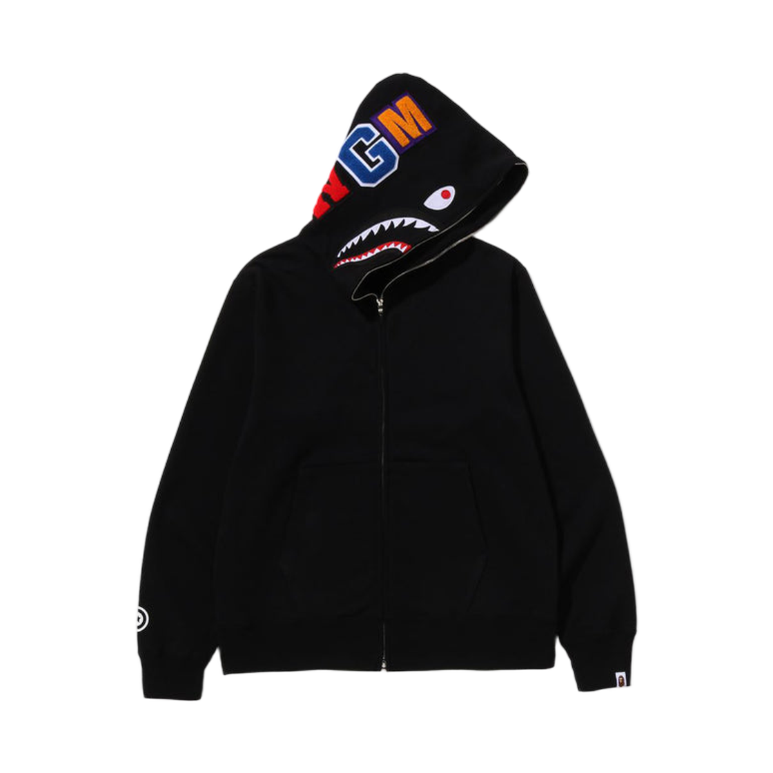베이프 샤크 풀 집 후드 블랙(BAPE Shark Full Zip Hoodie Black)