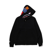BAPE Shark Full Zip Hoodie Black