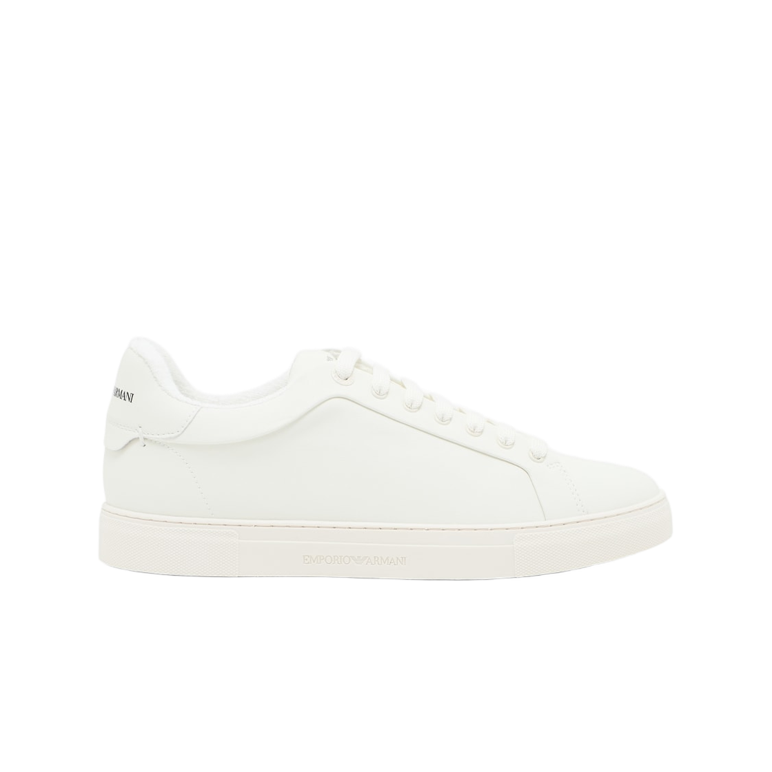 EM003844AF20004U0003 Emporio Armani Supple Leather Sneakers White