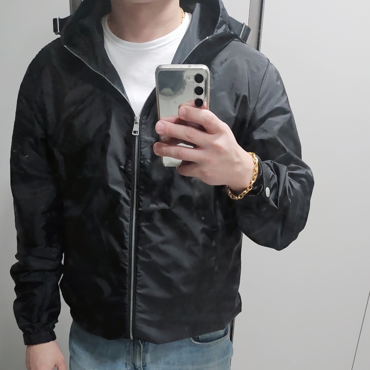 Moncler Remoray Hooded Windbreaker Black - 25SS 착용 스타일 - 2