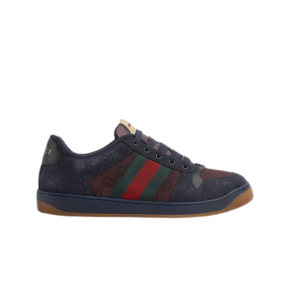 857889-FAFEN-4446 Gucci Screener Sneakers Dark Blue