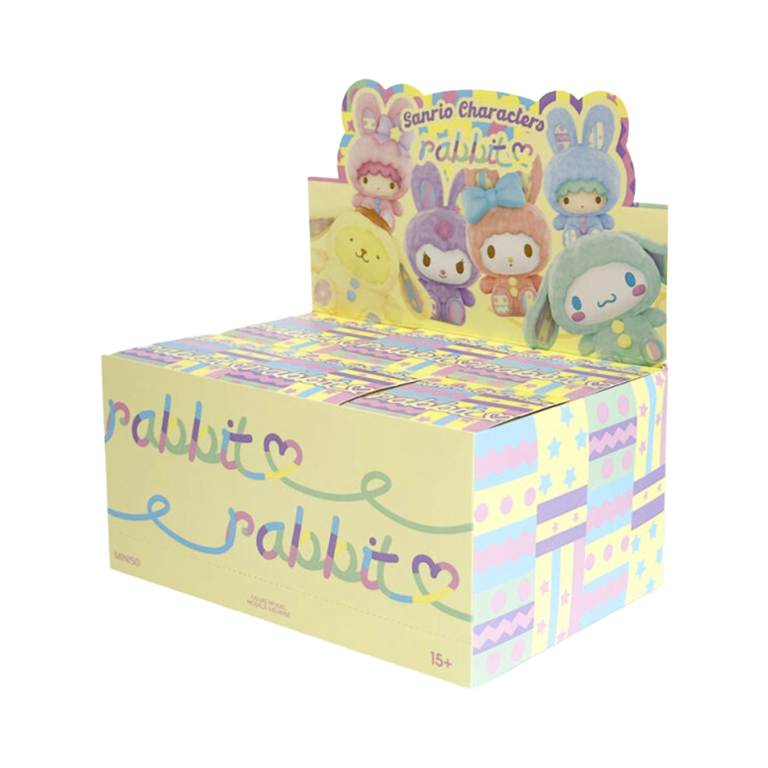 미니소 x 산리오 캐릭터즈 래빗 시리즈 피규어 미개봉 랜덤박스 (6개입)(Miniso x Sanrio Characters Rabbit Series Figure (6 Blind Boxes))