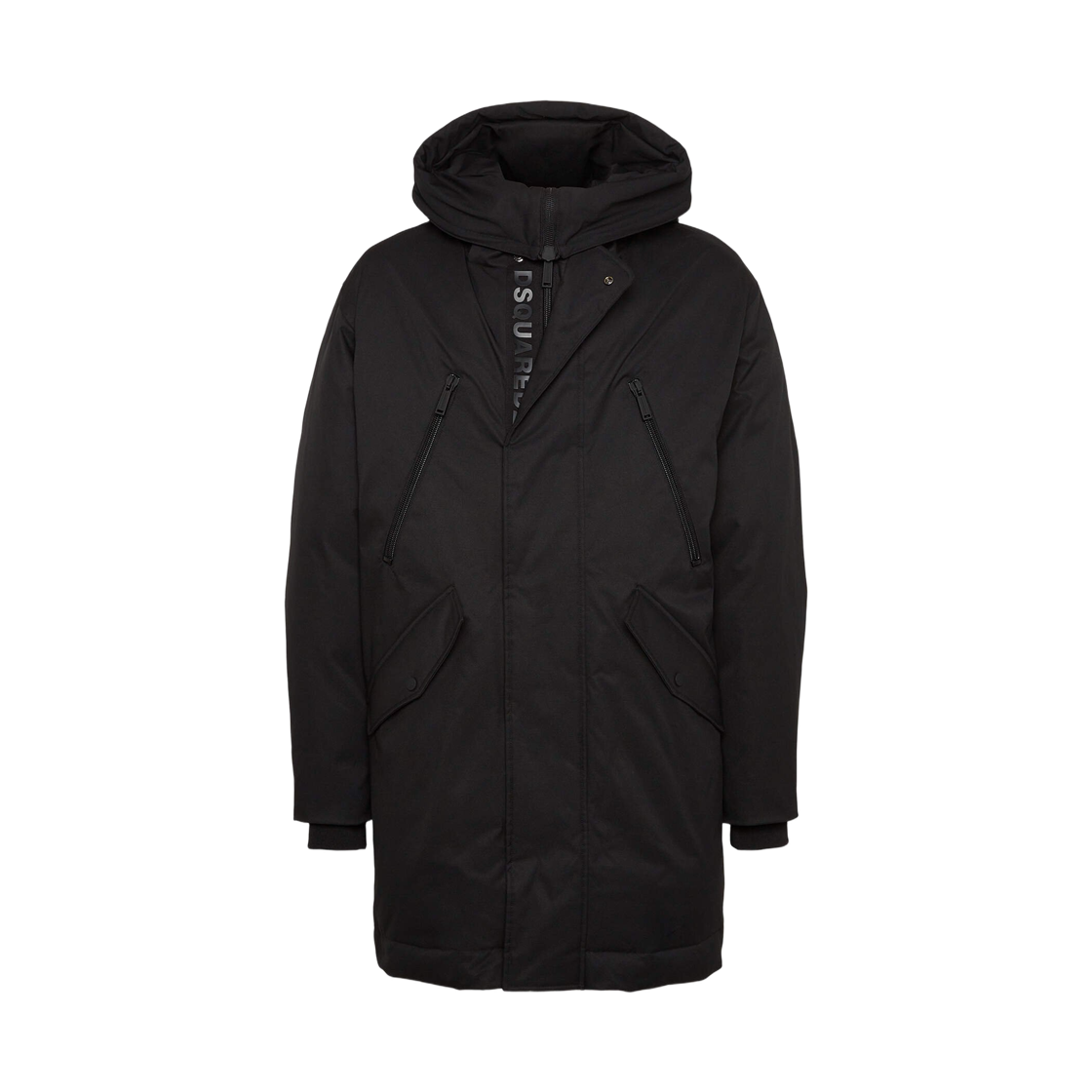 S74AA0325D35081900 Dsquared2 Puffer Kaban Coat Black