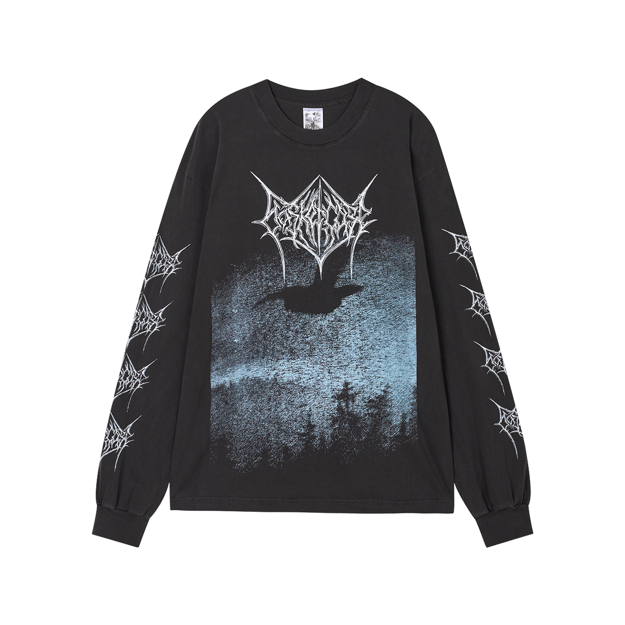 바스켓케이스 크로우 롱 슬리브 빈티지 블랙 - 25FW(Basketcase Crow Long Sleeve Vintage Black - 25FW)