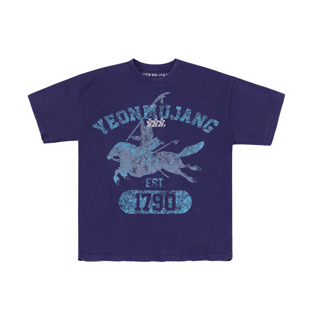 러브러브러브 SV 연무장 반팔탑 보라(LUVLUVLUV SV Yeonmujang Short Sleeve Top Purple)