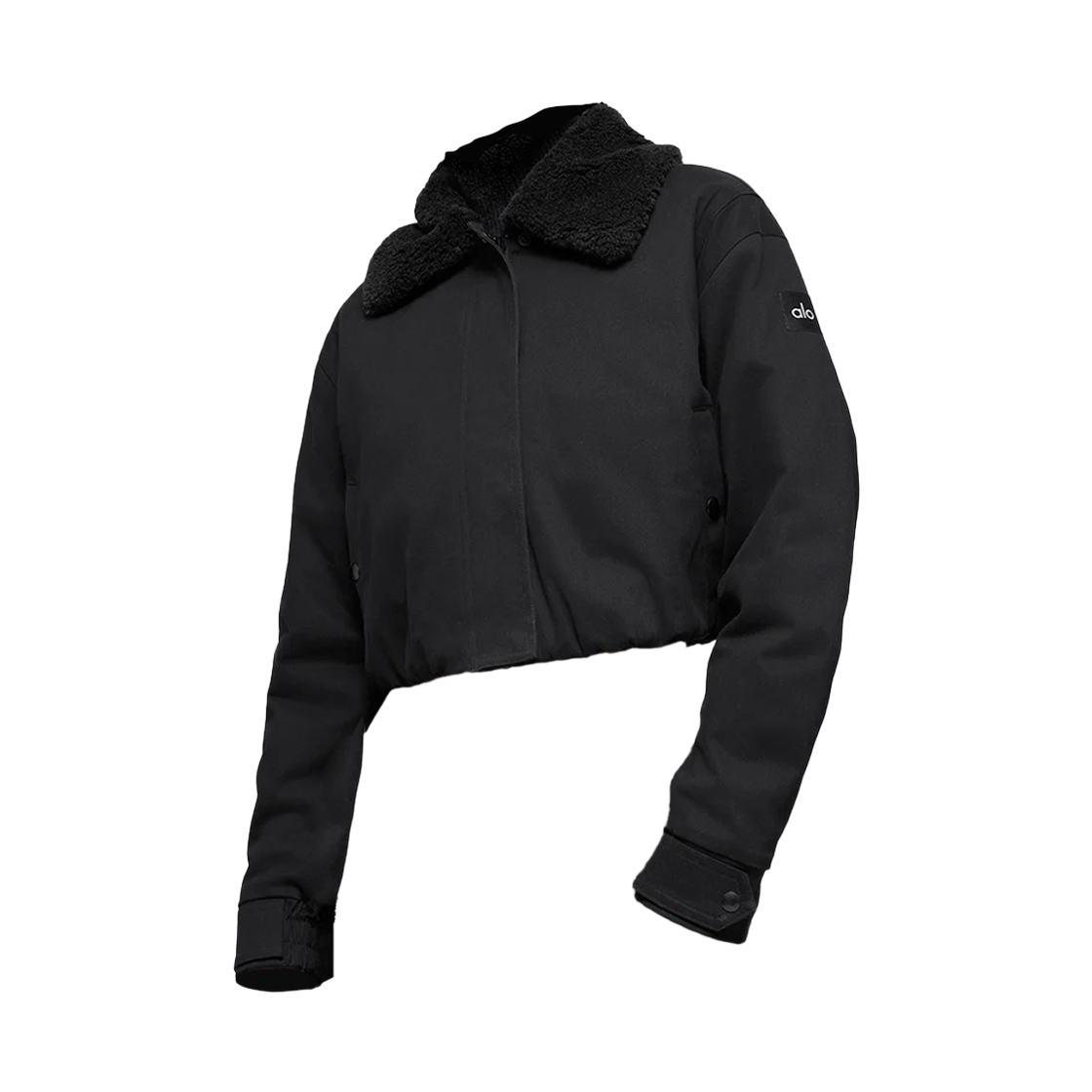 (W) 알로 요가 네비게이터 자켓 블랙((W) Alo Yoga Navigator Jacket Black)
