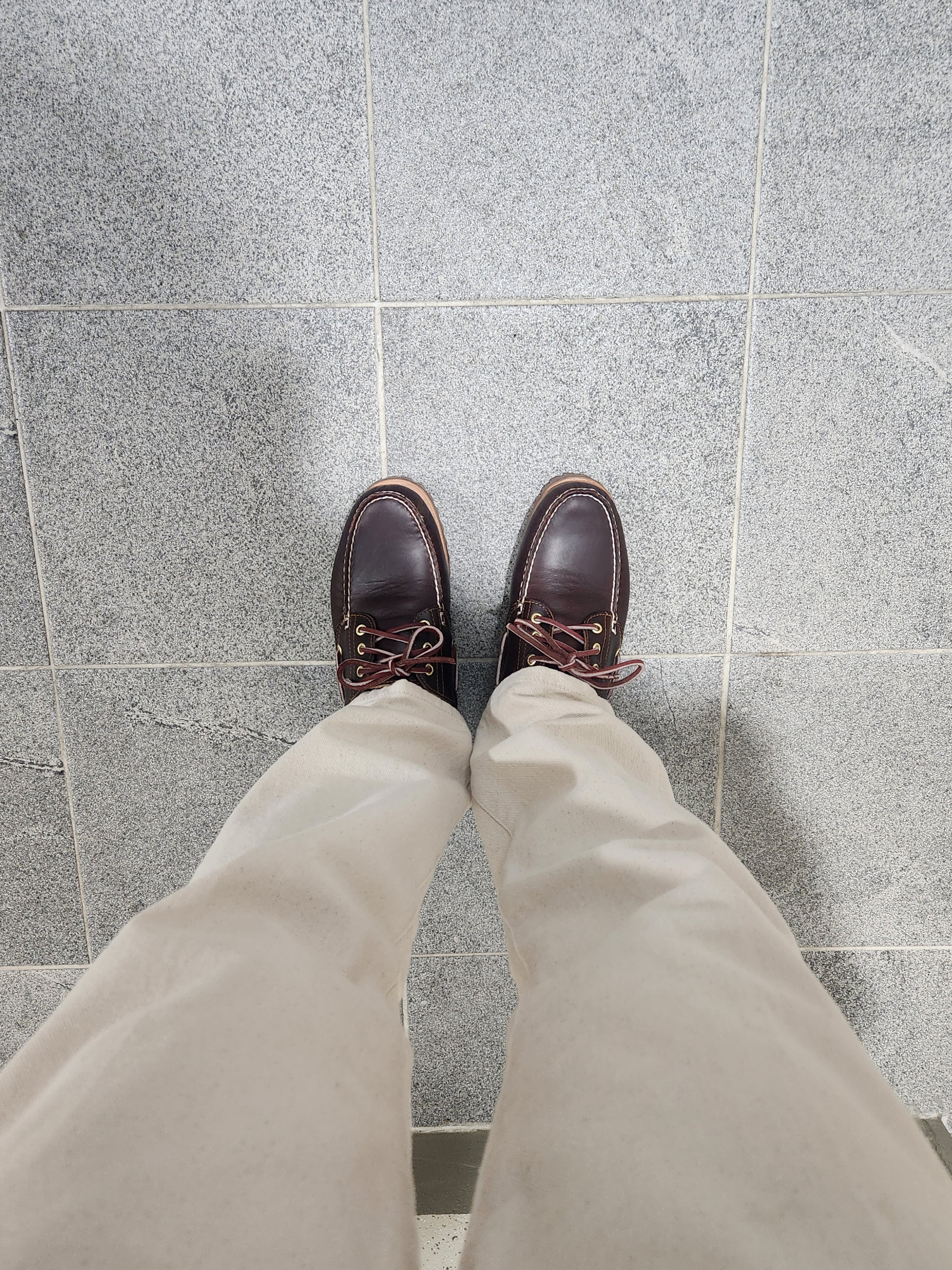 Timberland Classic 3-Eye Boat Shoes Brown - Wide 착용 스타일
