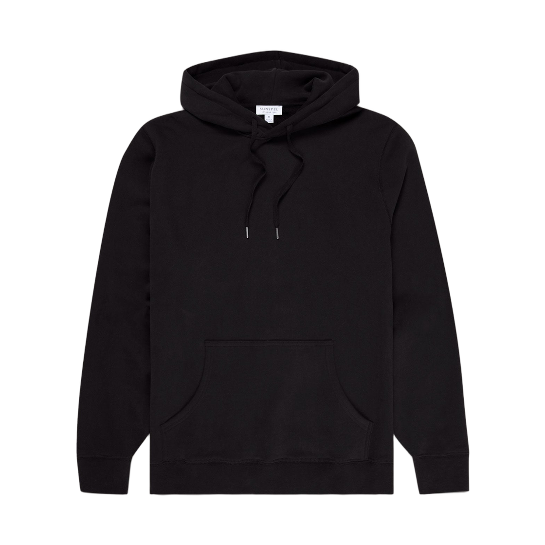 선스펠 루프백 후디 블랙(Sunspel Loopback Hoodie in Black) - 1