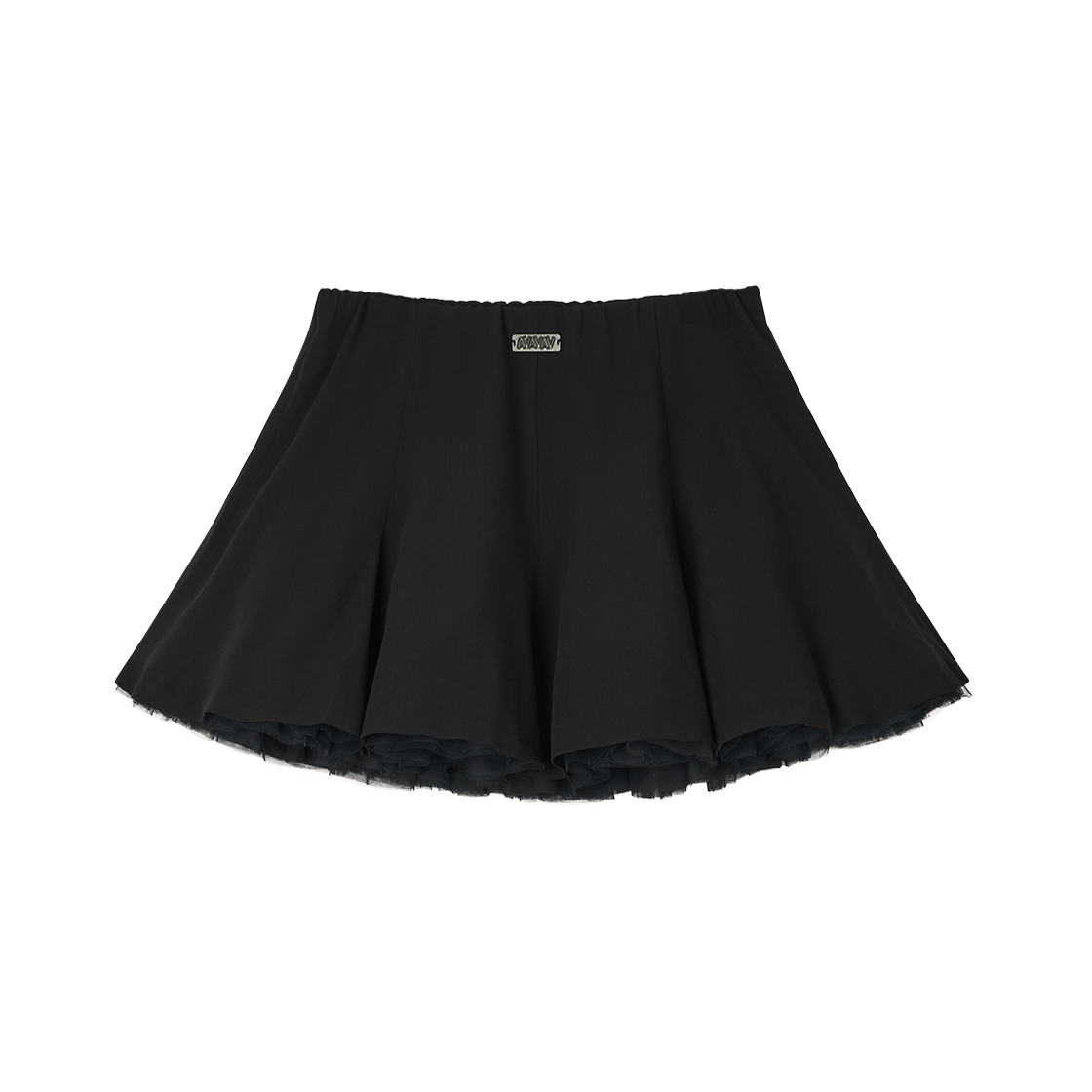 KW5DSKSAV03BK Avavav Women Tulle Mini Skirt Black - 25FW