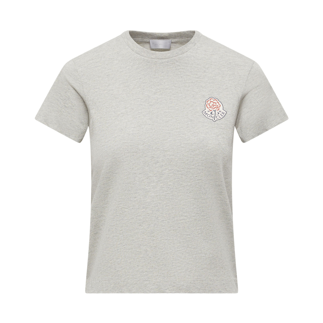 K2-093-8C00023-89AJS-979 (W) Moncler Logo Cotton T-Shirt Grey - 25FW