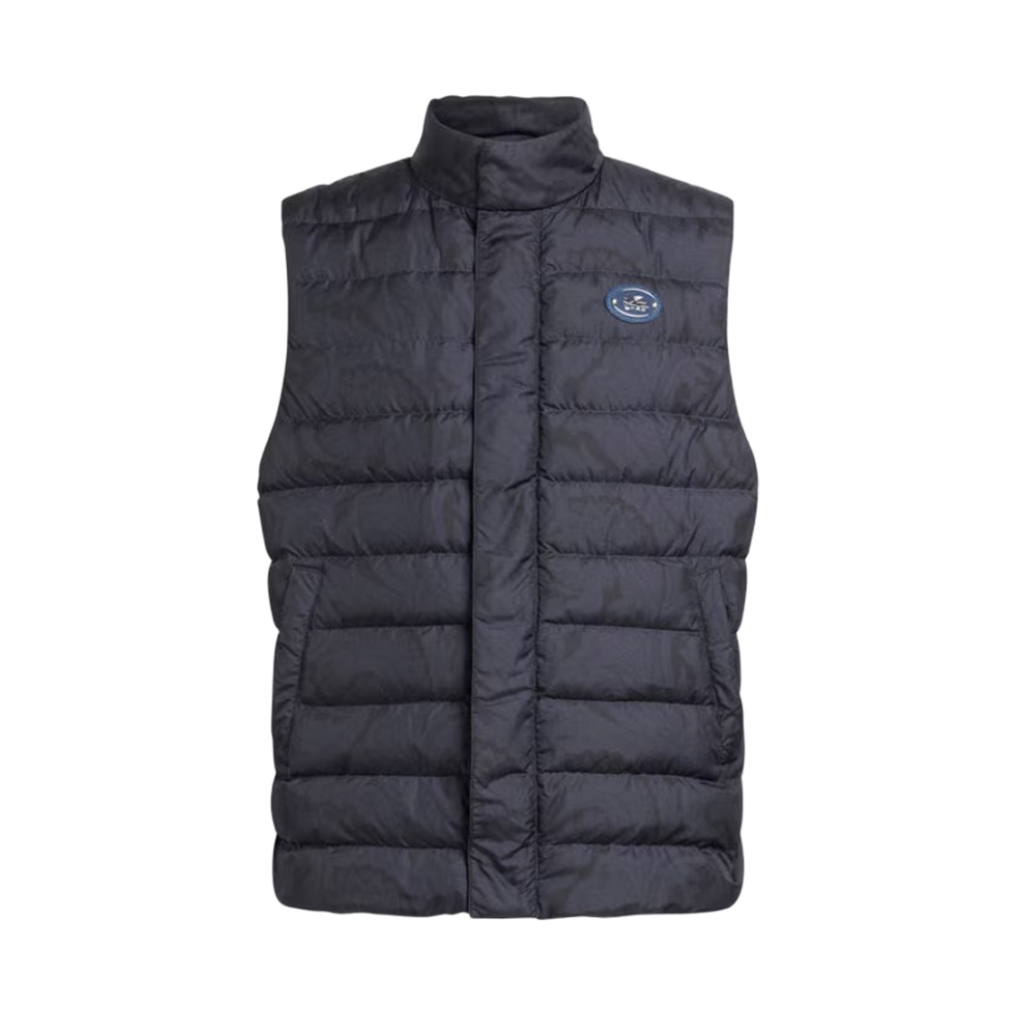 에트로 로고 패딩 베스트 블루(Etro Padded Vest with Logo Blue)
