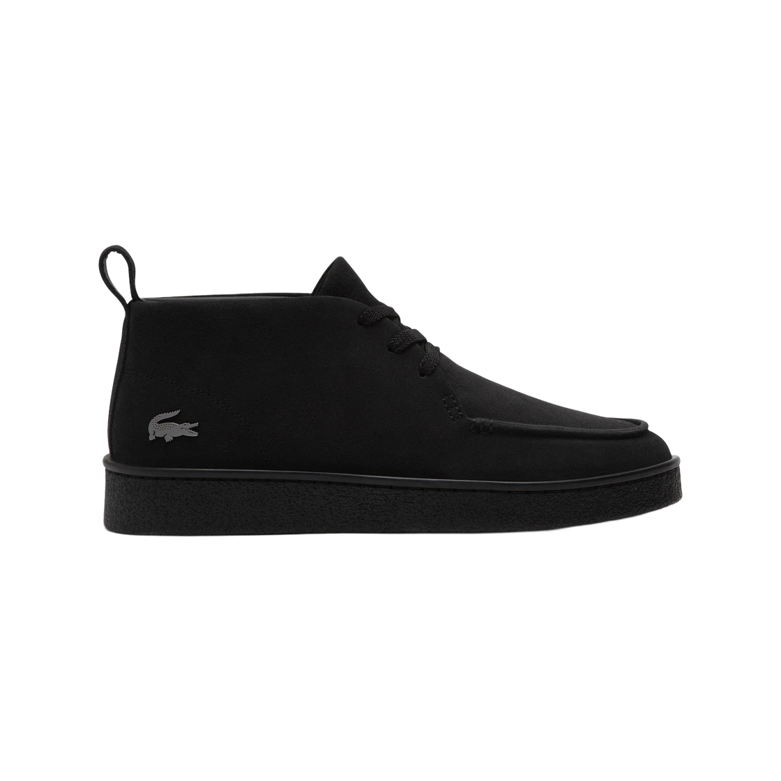 750SMA0027-02H Lacoste Baseshot Chukka Suede Sneakers Black