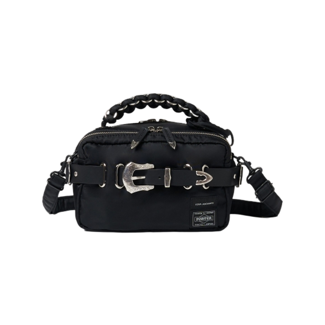 포터 x 토가 숄더 핸드 백 블랙(Porter x Toga Shoulder Hand Bag Black)