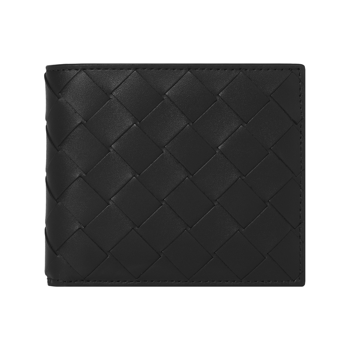 605721VCPQ48803/743211VCPQ48803 Bottega Veneta Bi-Fold Wallet Black