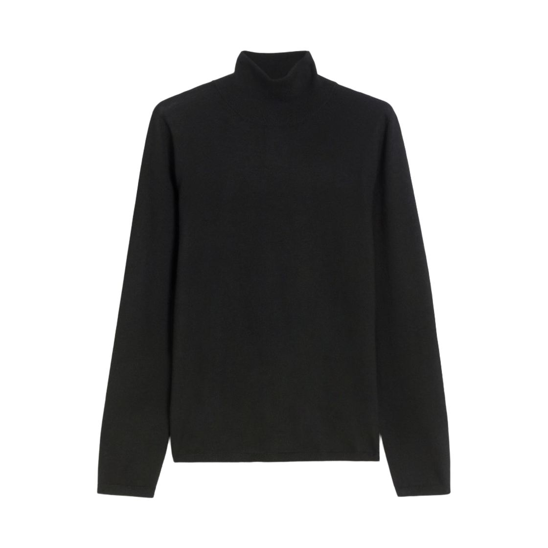 MEANA-007 (W) Max Mara Meana Cashmere Yarn Turtleneck Sweater Black